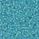 Miyuki rocailles Perlen 11/0 - Fancy lined aqua 11-1822